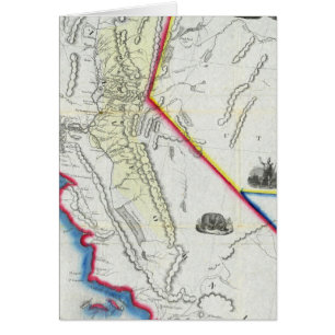 Cartão Mapa da Califórnia