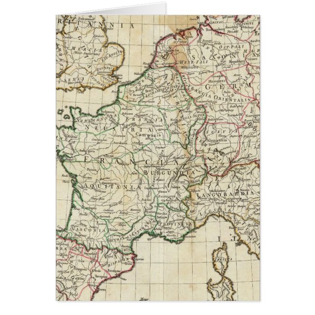 Cartão Mapa da Europa gravado (Frente)