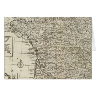 Cartão Mapa da França 2