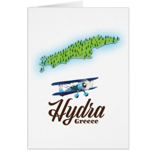 Cartão Mapa da ilha da Grécia Skyros