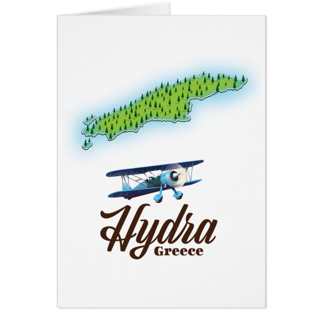 Cartão Mapa da ilha Skyros Grécia (Frente)