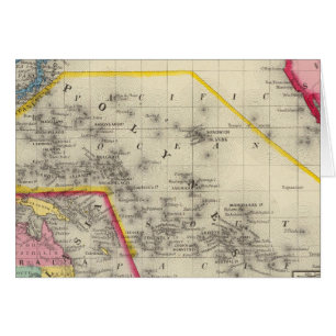 Cartão Mapa Da Oceânica