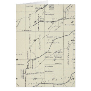 Cartão Mapa da Seção do Condado de Tulare T21S R23E