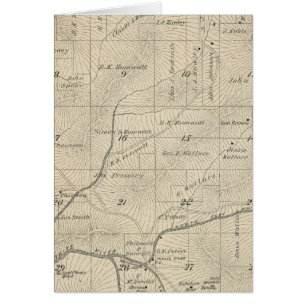 Cartão Mapa da Seção do Condado de Tulare T24S R29E