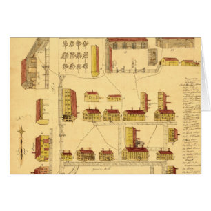 CARTÃO MAPA DA VILA DO ABANADOR, 1849