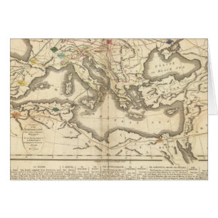 Cartão Mapa das Incursões dos Bárbaros