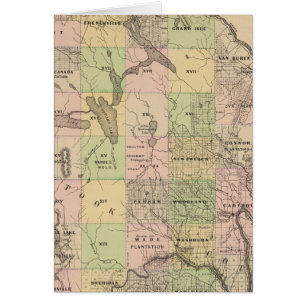 Cartão Mapa das terras de madeira 5