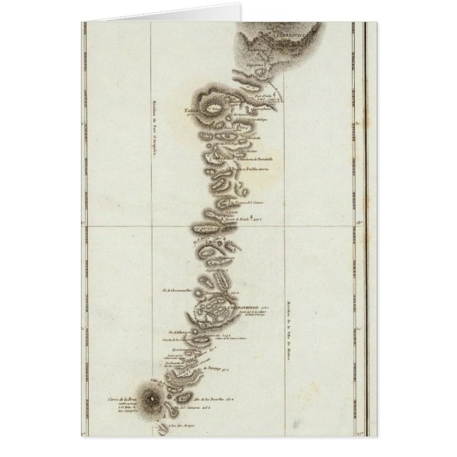 Cartão Mapa de Acapulco para a Cidade do México (Frente)