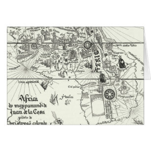 Cartão Mapa de África 1500