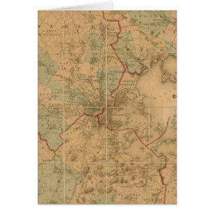 Cartão Mapa De Boston 2