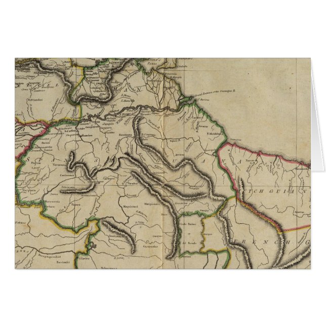 Cartão Mapa de Caracas (Frente Horizontal)