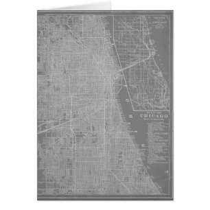 Cartão Mapa de Chicago