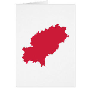 Cartão Mapa de Ibiza