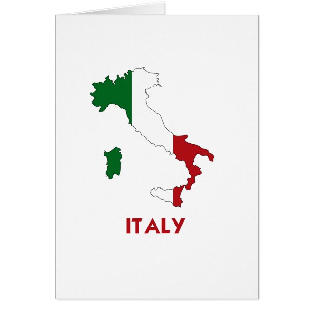 CARTÃO MAPA DE ITALIA (Frente)
