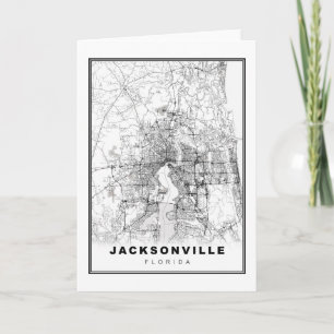 Cartão Mapa de Jacksonville