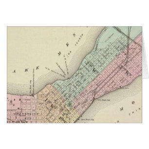 Cartão Mapa de Madison, Wisconsin