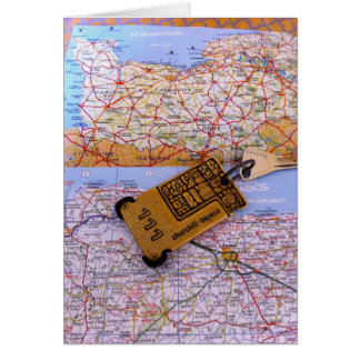 Cartão Mapa de Normandy