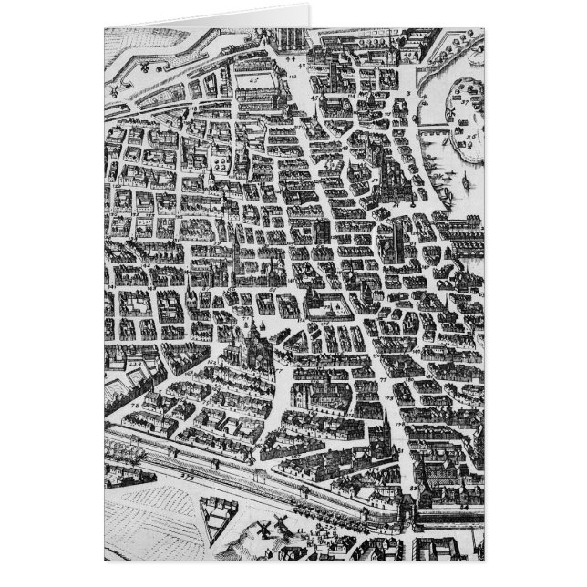 Cartão Mapa de Paris, 1620 (Frente)
