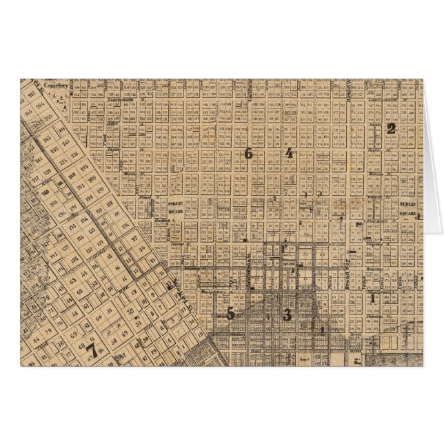 Cartão Mapa de São Francisco (Frente Horizontal)