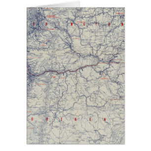 Cartão Mapa de trilhos automáticos de 1925 para Rand McN