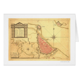 Cartão Mapa de Veracruz, México por G. de Bois 1798