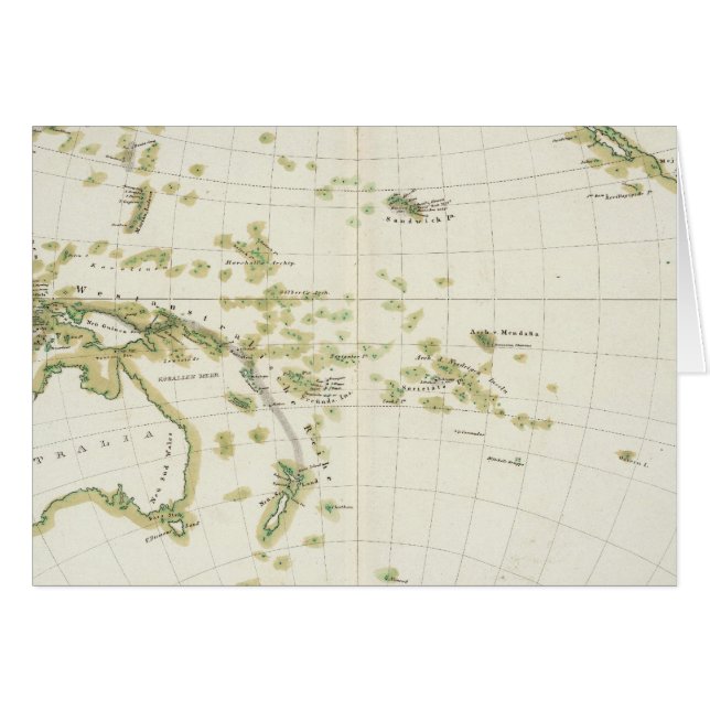 Cartão mapa de Volcano Girdle (Frente Horizontal)