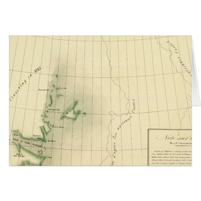 Cartão Mapa do Atlas da Groenlândia (Frente Horizontal)