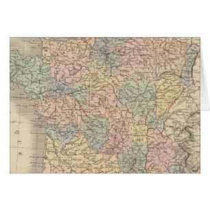 Cartão Mapa do Atlas França