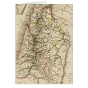 Cartão Mapa do atlas religioso do Oriente Médio