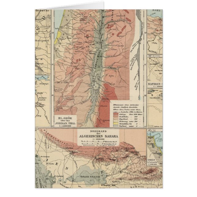 Cartão Mapa do Atlas Tieflander (Frente)