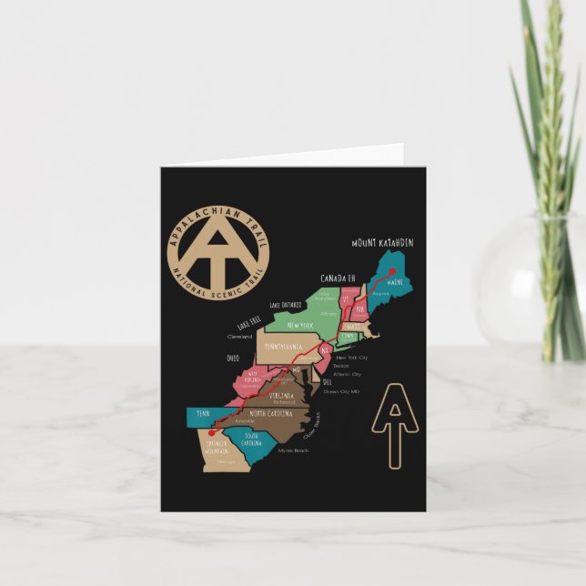 Cartão Mapa do Caminho de Apache (Frente)