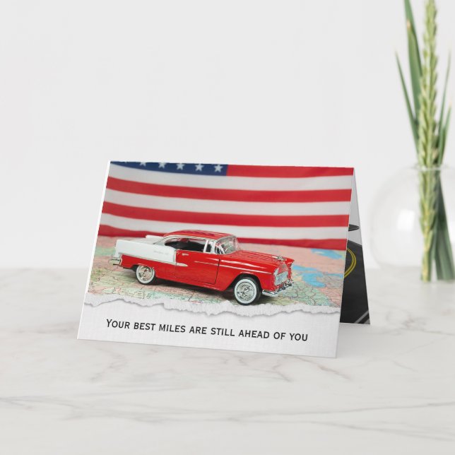 Cartão Mapa do Carro Chevy 1955 para Reforma (Frente)