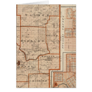 Cartão Mapa do Condado de Jasper