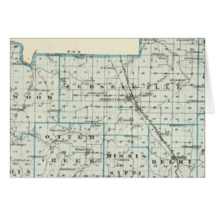 Cartão Mapa do Condado de Jersey