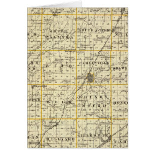 Cartão Mapa do Condado de Macoupin