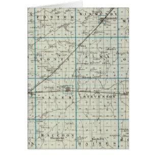 Cartão Mapa do Condado de Marion