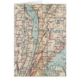 Cartão Mapa do Condado de Westchester, Nova Iorque