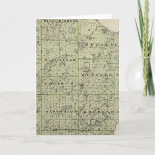 Cartão Mapa do Condado de Wright, Minnesota