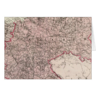 Cartão Mapa do Império Alemão