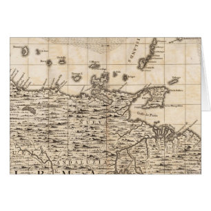 Cartão Mapa do Império Britânico na América 19