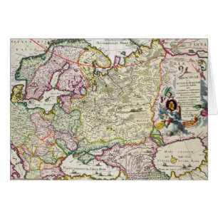 Cartão Mapa do menor de Ásia