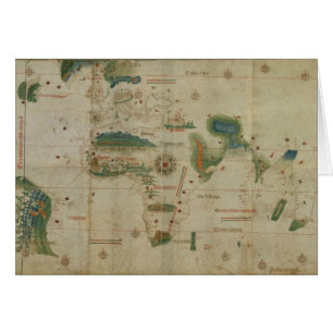 Cartão Mapa do mundo