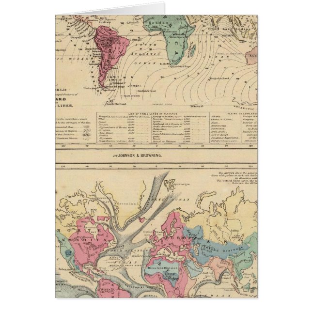 Cartão Mapa do Mundo (Frente)