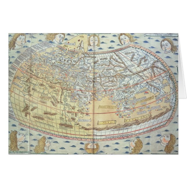Cartão Mapa do mundo 2 (Frente Horizontal)