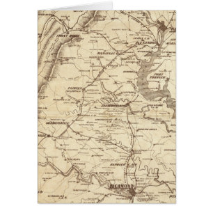Cartão Mapa do Telegrama de Guerra