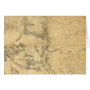 Cartão Mapa do Território dos Estados Unidos