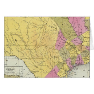 Cartão Mapa Do Texas