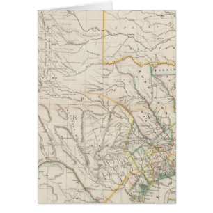 Cartão Mapa do Texas