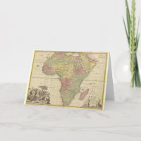 Mapa do Vintage 1725 para a África