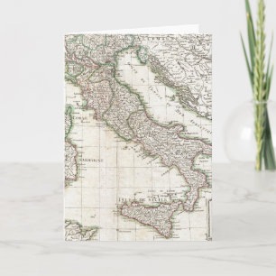 Cartão Mapa do vintage de Italia (1770)
